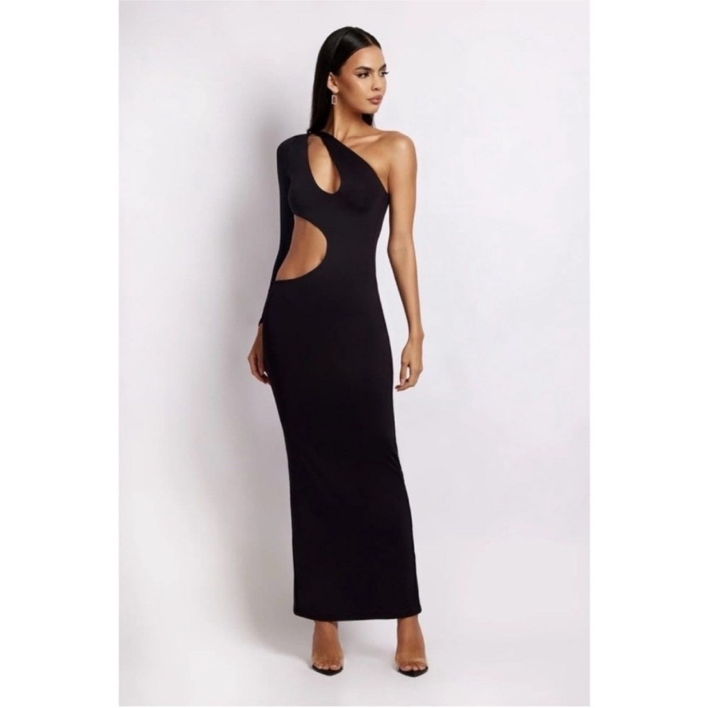 Meshki Joyce One Shoulder Cut Out Maxi Dress